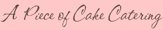 A piece of cake catering logo